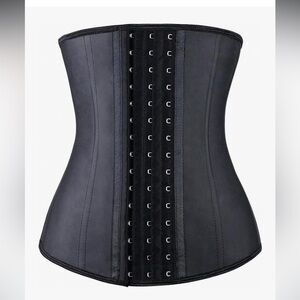 YIANNA Waist Trainer Latex Underbust Waist Cincher Corset